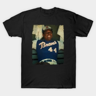 Hank Aaron in Atlanta Braves T-Shirt